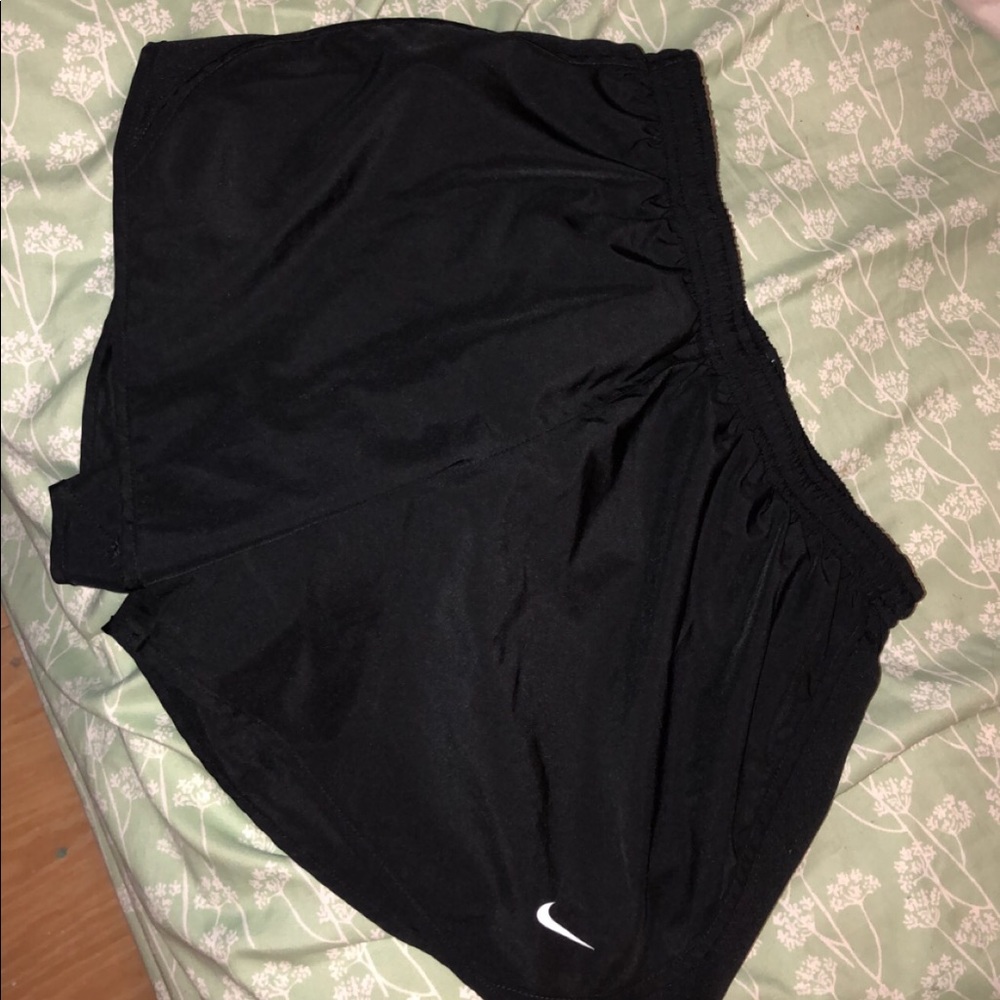 Nike Black Athletic Logo Running Workout Shorts